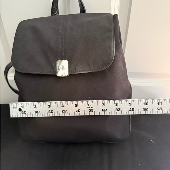 Ralph Lauren | Black Mini Backpack | Classic Style | 9x12 - Picture 5 of 10